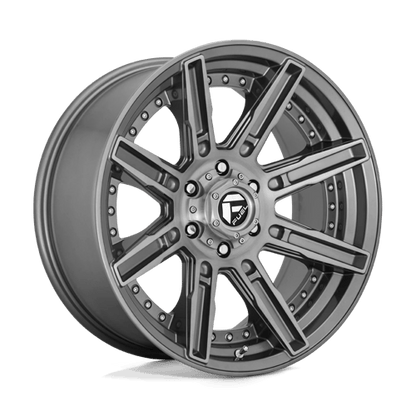 Fuel Offroad D710 ROGUE PLATINUM Brushed Gun Metal Tinted Clear 20x10 -18 6x139.7mm 106.1mm