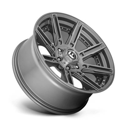 Fuel Offroad D710 ROGUE PLATINUM Brushed Gun Metal Tinted Clear 20x10 -18 6x139.7mm 106.1mm