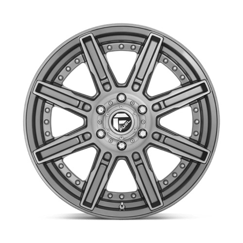 Fuel Offroad D710 ROGUE PLATINUM Brushed Gun Metal Tinted Clear 20x10 -18 5x127mm 71.5mm