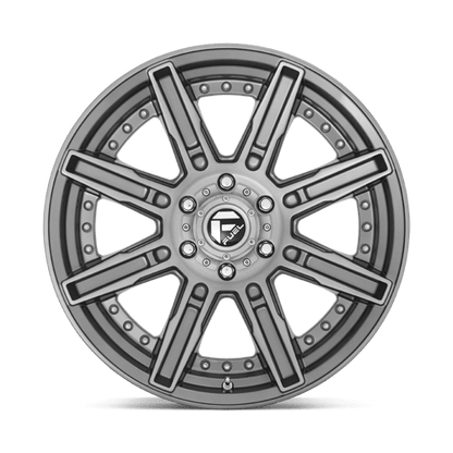 Fuel Offroad D710 ROGUE PLATINUM Brushed Gun Metal Tinted Clear 20x10 -18 6x139.7mm 106.1mm