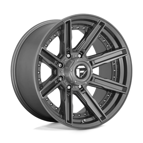 Fuel Offroad D710 ROGUE PLATINUM Brushed Gun Metal Tinted Clear 20x10 -18 8x180mm 124.2mm