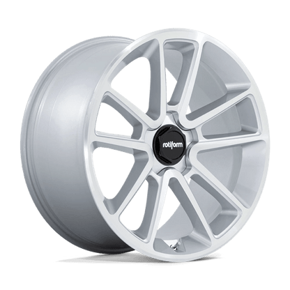 Rotiform R192 BTL Gloss Silver W/ Machined Face 21x10.5 +38 5x112mm 66.6mm