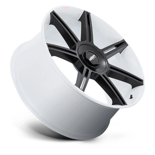 Rotiform FRA Gloss White W/ M-black Spokes 22x10 +56 5x130mm 71.5mm