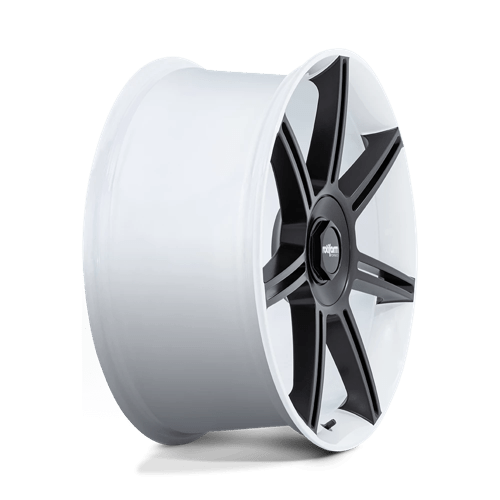 Rotiform FRA Gloss White W/ M-black Spokes 22x10 +56 5x130mm 71.5mm