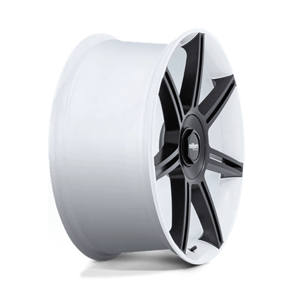 Rotiform FRA Gloss White W/ M-black Spokes 22x10 +56 5x130mm 71.5mm