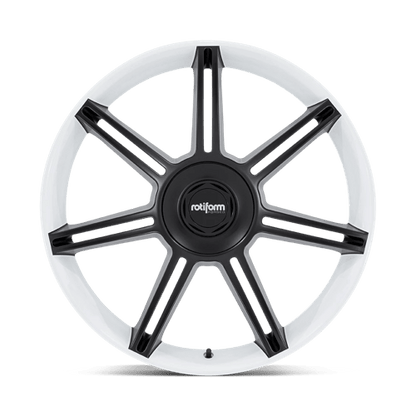 Rotiform FRA Gloss White W/ M-black Spokes 22x10 +56 5x130mm 71.5mm