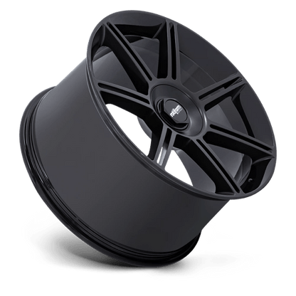 Rotiform FRA Gloss Black W/ M-black Spokes 22x12 +60 5x130mm 71.5mm