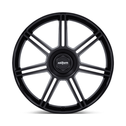 Rotiform FRA Gloss Black W/ M-black Spokes 22x12 +60 5x130mm 71.5mm