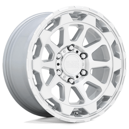 Black Rhino ROTOR Gloss Silver W/mirror Cut Face 20x9 +2 5x127mm 71.5mm
