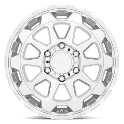 Black Rhino ROTOR Gloss Silver W/mirror Cut Face 20x9 +2 5x127mm 71.5mm