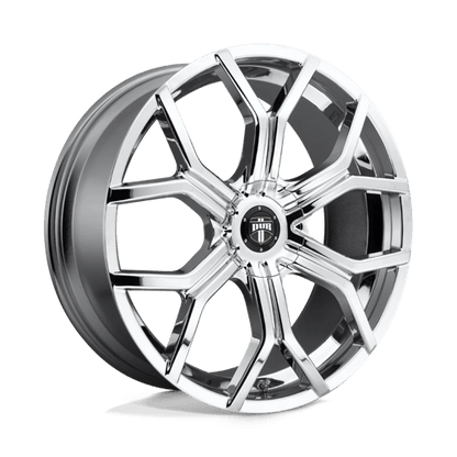 DUB S207 ROYALTY Chrome 22x9.5 +10 Custom 72.6mm