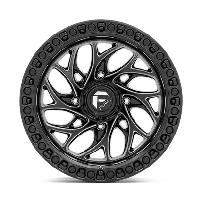 Fuel Offroad D741 RUNNER UTV Gloss Black Milled 15x10 0 4x137mm 110.1mm