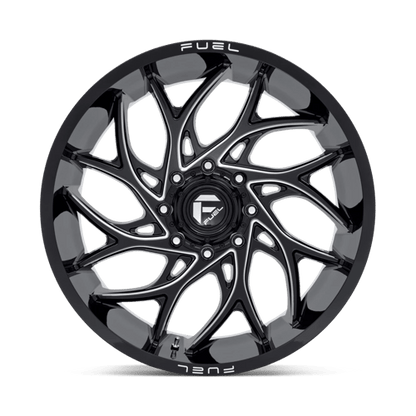 Fuel Offroad D741 RUNNER Gloss Black Milled 24x11 0 8x170mm 125.1mm