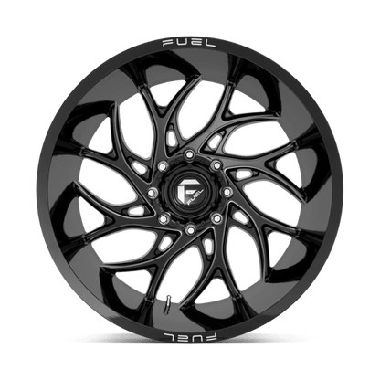 Fuel Offroad D741 RUNNER Gloss Black Milled 24x12 -44 6x135mm 87.1mm