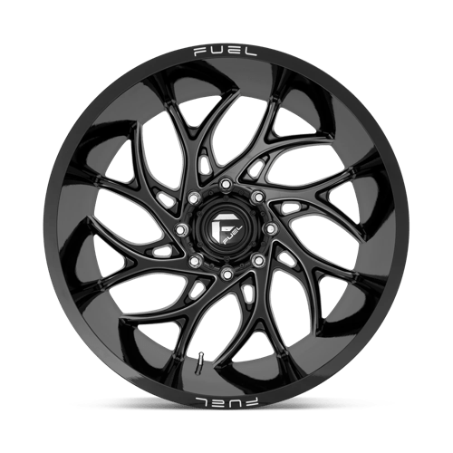 Fuel Offroad D741 RUNNER Gloss Black Milled 22x12 -44 6x139.7mm 106.1mm