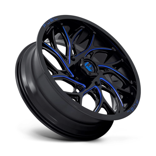 Fuel Offroad D778 RUNNER UTV Gloss Black Milled Candy Blue 20x7 +13 4x137mm 110.1mm