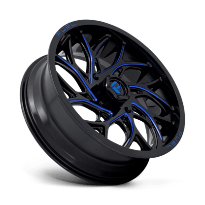 Fuel Offroad D778 RUNNER UTV Gloss Black Milled Candy Blue 20x7 +13 4x137mm 110.1mm