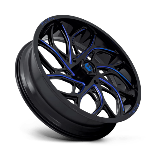 Fuel Offroad D778 RUNNER UTV Gloss Black Milled Candy Blue 24x7 +13 4x137mm 110.1mm