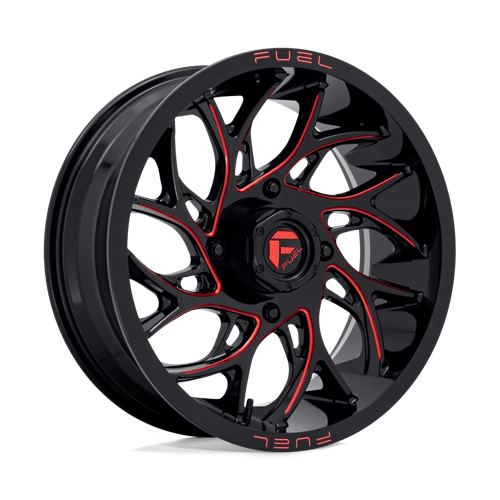 Fuel Offroad D779 RUNNER UTV Gloss Black Milled Candy Red 18x7 +13 4x137mm 110.1mm