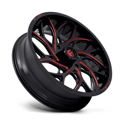 Fuel Offroad D779 RUNNER UTV Gloss Black Milled Candy Red 22x7 0 4x156mm 132mm