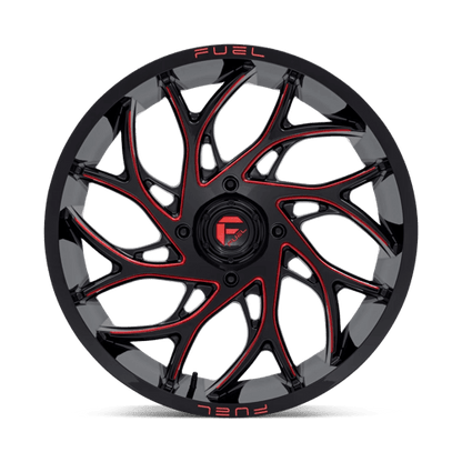 Fuel Offroad D779 RUNNER UTV Gloss Black Milled Candy Red 22x7 0 4x156mm 132mm
