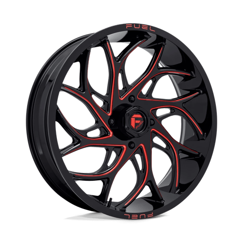 Fuel Offroad D779 RUNNER UTV Gloss Black Milled Candy Red 24x7 +13 4x156mm 132mm
