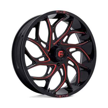 Fuel Offroad D779 RUNNER UTV Gloss Black Milled Candy Red 24x7 +13 4x156mm 132mm