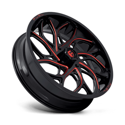 Fuel Offroad D779 RUNNER UTV Gloss Black Milled Candy Red 24x7 +13 4x156mm 132mm
