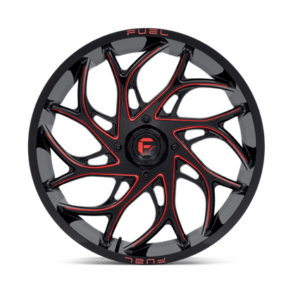 Fuel Offroad D779 RUNNER UTV Gloss Black Milled Candy Red 24x7 +13 4x156mm 132mm