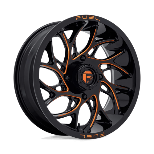 Fuel Offroad D780 RUNNER UTV Gloss Black Milled Orange 18x7 +13 4x156mm 132mm