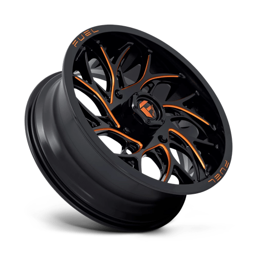 Fuel Offroad D780 RUNNER UTV Gloss Black Milled Orange 18x7 +13 4x156mm 132mm