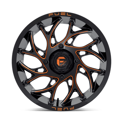 Fuel Offroad D780 RUNNER UTV Gloss Black Milled Orange 18x7 +13 4x137mm 110.1mm