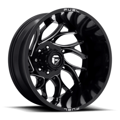 Fuel Offroad D741 RUNNER Gloss Black Milled 20x8.25 -202 8x200mm 142mm