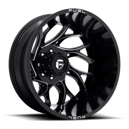 Fuel Offroad D741 RUNNER Gloss Black Milled 20x8.25 -221 8x210mm 154.3mm