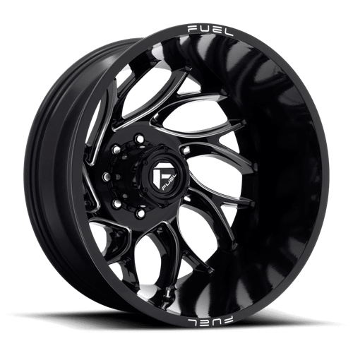 Fuel Offroad D741 RUNNER Gloss Black Milled 20x8.25 -265 8x165.1mm 121.5mm