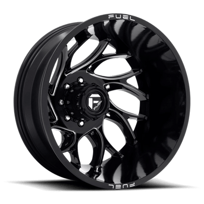 Fuel Offroad D741 RUNNER Gloss Black Milled 20x8.25 -265 8x165.1mm 121.5mm