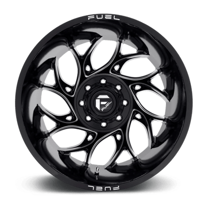 Fuel Offroad D741 RUNNER Gloss Black Milled 20x8.25 -265 8x165.1mm 121.5mm