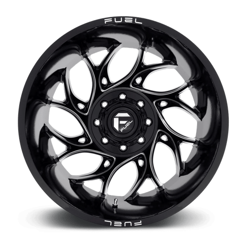 Fuel Offroad D741 RUNNER Gloss Black Milled 22x8.25 -265 8x165.1mm 121.5mm
