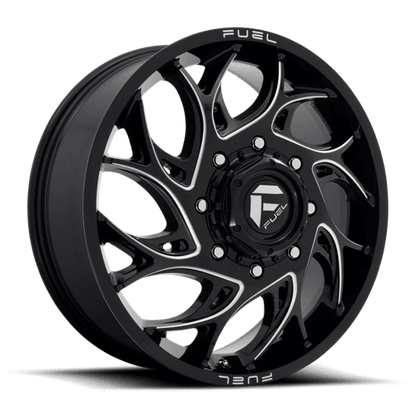 Fuel Offroad D741 RUNNER Gloss Black Milled 22x8.25 +105 8x165.1mm 121.5mm