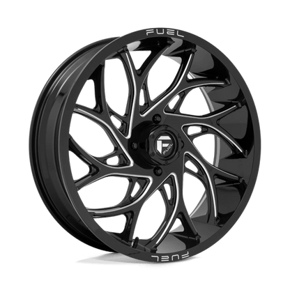 Fuel Offroad D741 RUNNER UTV Gloss Black Milled 22x7 +13 4x137mm 110.1mm