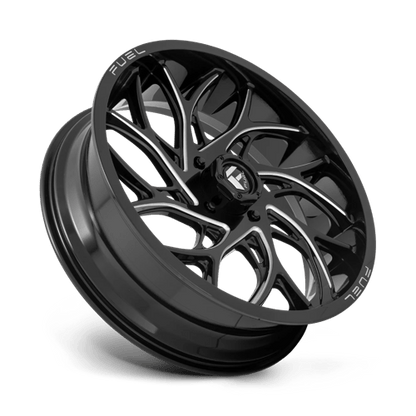 Fuel Offroad D741 RUNNER UTV Gloss Black Milled 22x7 +13 4x137mm 110.1mm