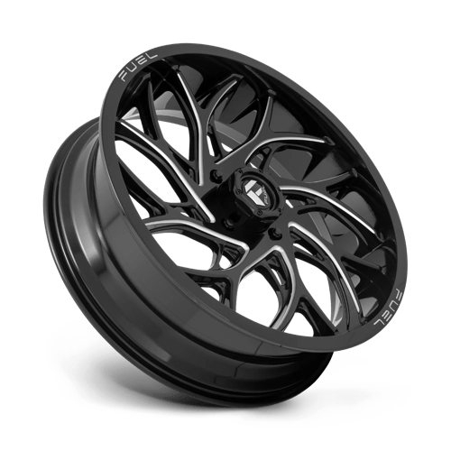 Fuel Offroad D741 RUNNER UTV Gloss Black Milled 22x7 +13 4x156mm 132mm