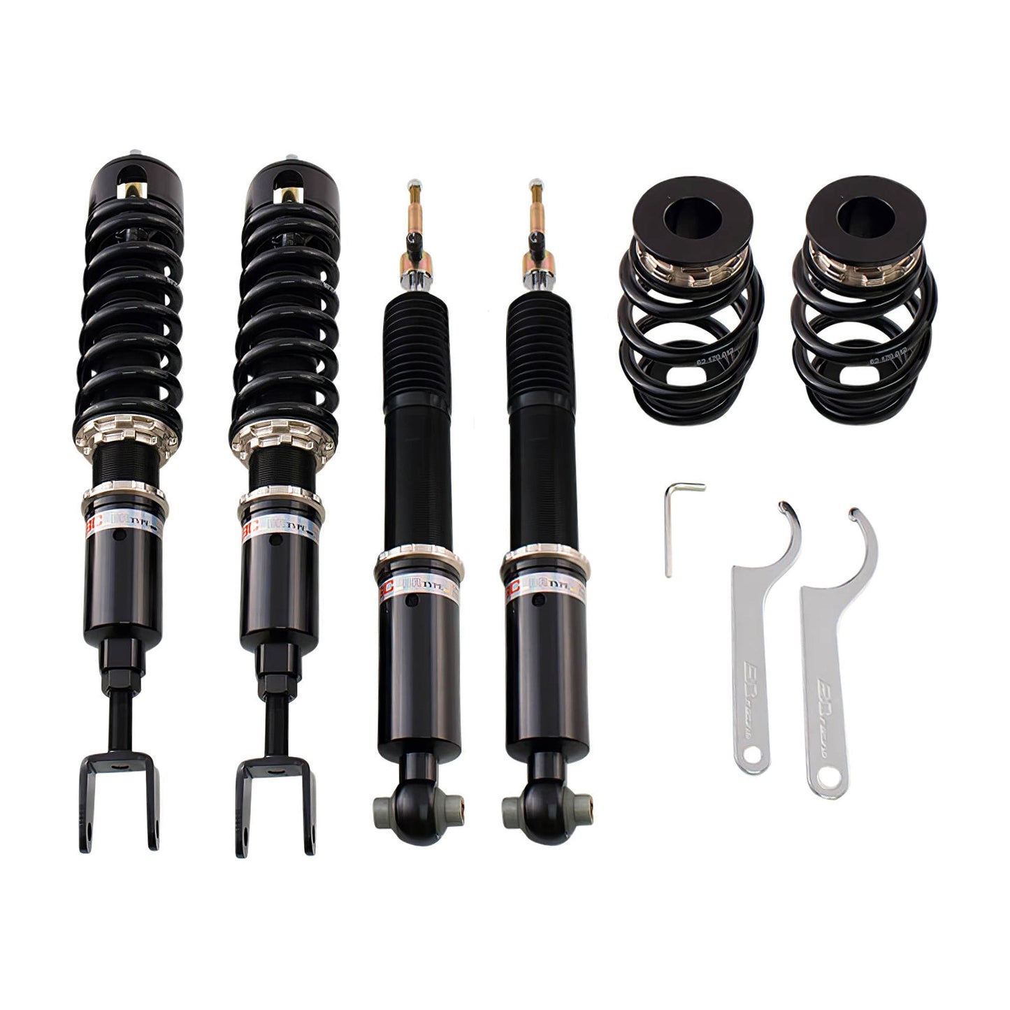 BC Racing BR Series coilovers on white background
