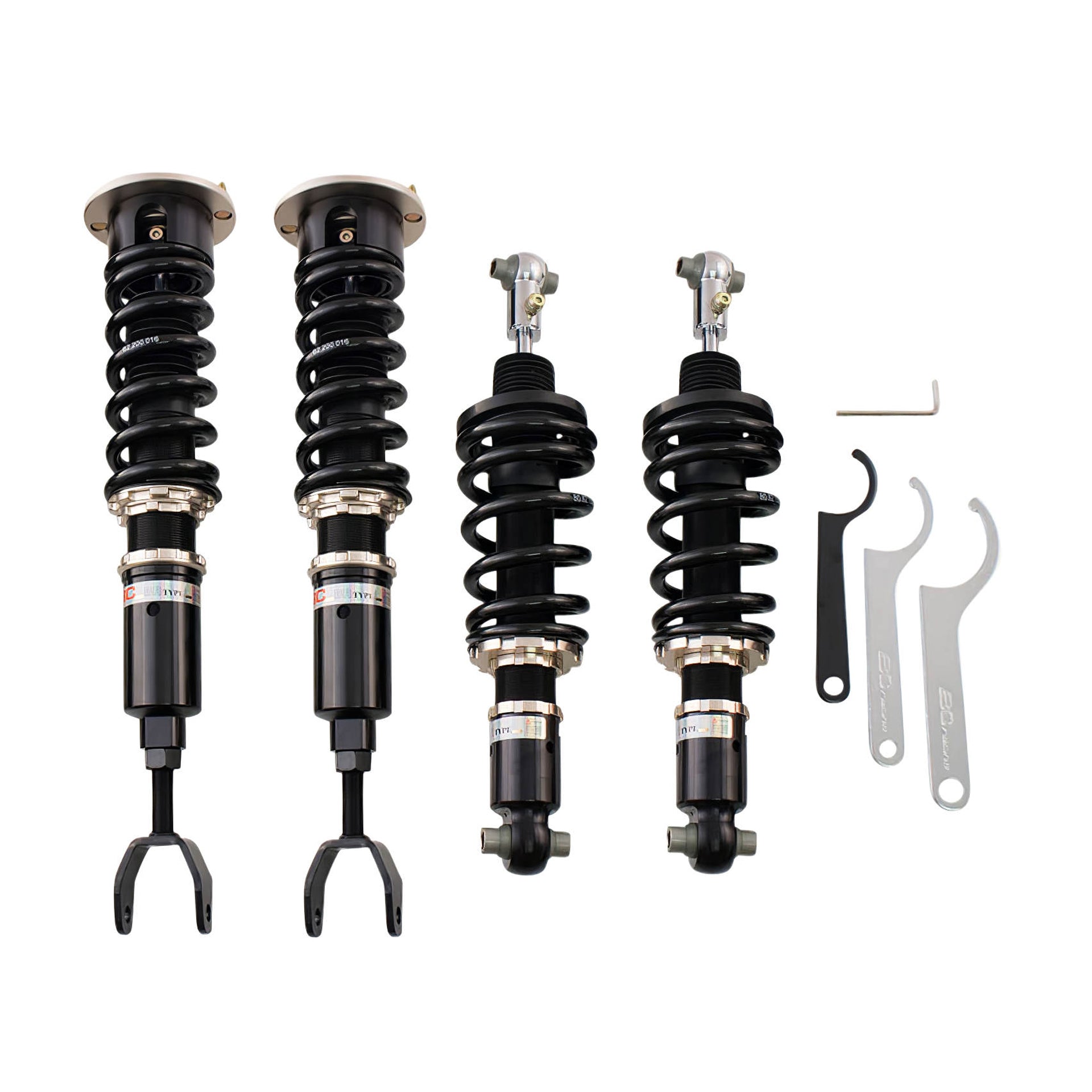 BC Racing BR Series coilovers on white background