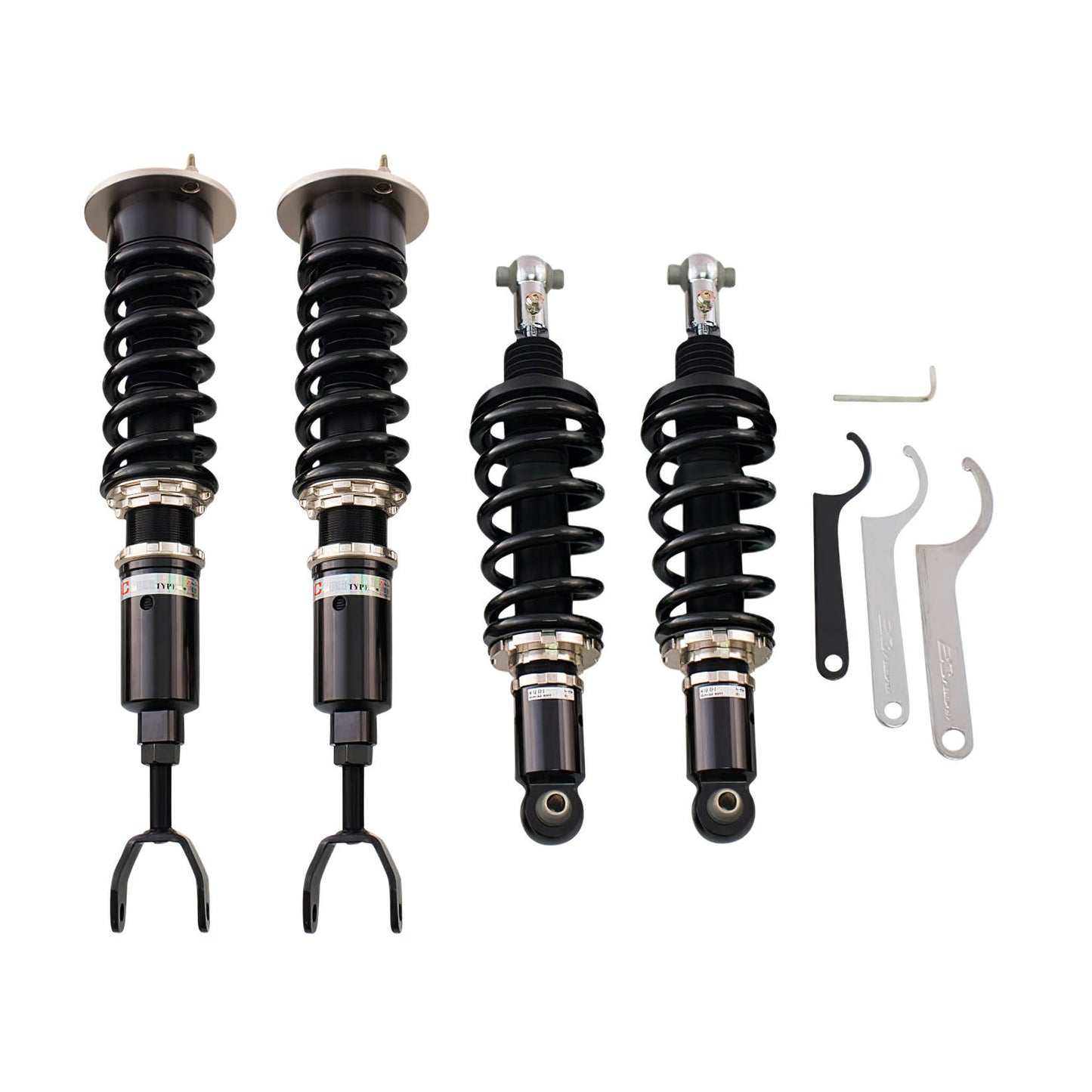 BC Racing BR Series coilovers on white background
