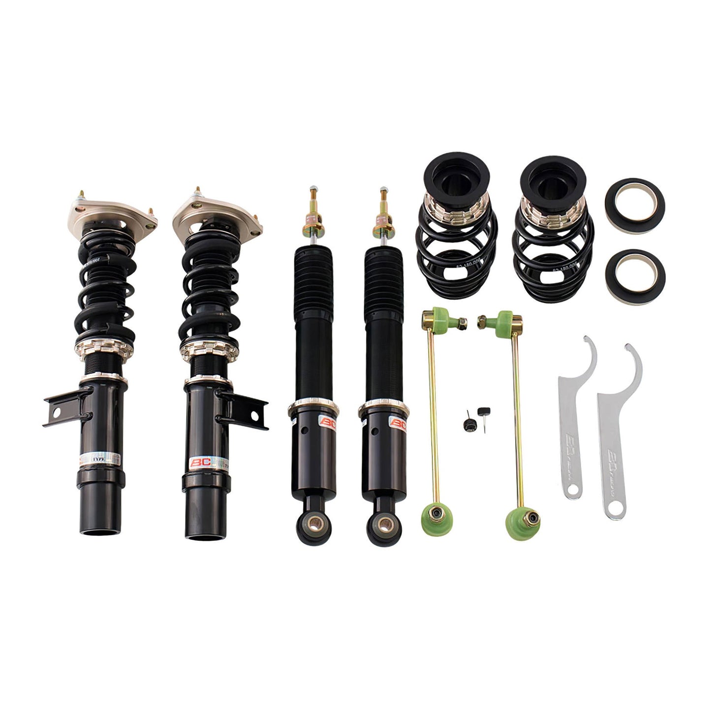 BC Racing BR Series coilovers on white background