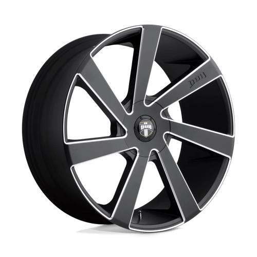 DUB S133 DIRECTA Matte Black Milled 22x9.5 +15 5x115|5x120.65mm 72.6mm