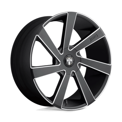 DUB S133 DIRECTA Matte Black Milled 22x9.5 +15 5x115|5x120.65mm 72.6mm