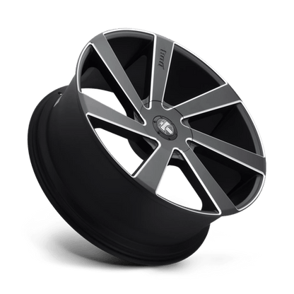 DUB S133 DIRECTA Matte Black Milled 22x9.5 +15 5x115|5x120.65mm 72.6mm