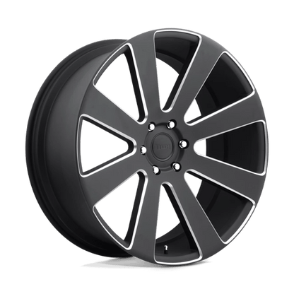 DUB S187 8-BALL Matte Black Milled 24x10 +30 6x135mm 87.1mm